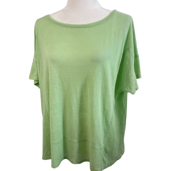 Eileen Fisher light lime green oversized shirt - Small - Picture 1 of 7